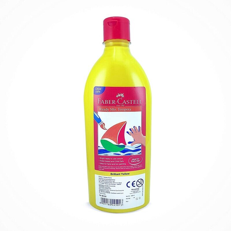 FABER CASTELL 500ML READY MIX TEMPERA COLOR ASSTD