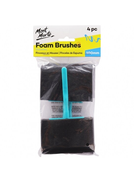 MM 4PCS 100MM HOBBY FOAM BRUSH SET MACR0024