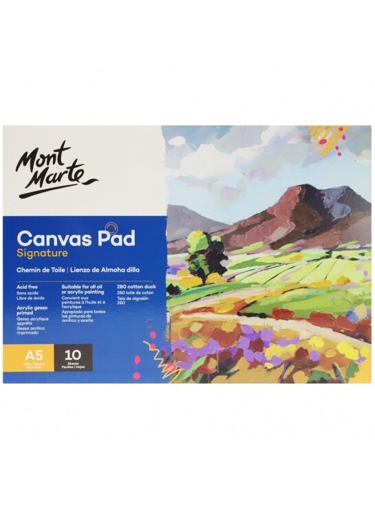 MM A5 CANVAS PAD 10SHS CAXX0025 P21-252