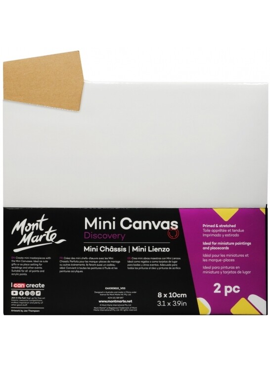 MM 2PCS 8X10CM MINI CANVAS CAXX0810 P21-028