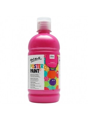 MM 500ML POSTER PAINT MAGENTA MPST0008