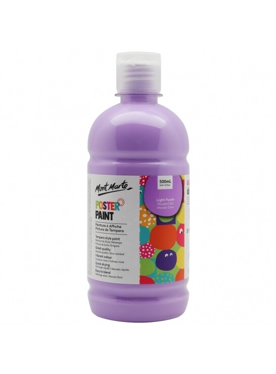 MM 500ML POSTER PAINT LIGHT PURPLE MPST0010
