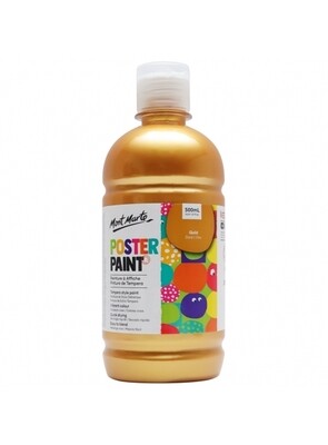 MM 500ML POSTER PAINT GOLD MPST0011