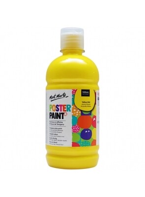 MM 500ML POSTER PAINT YELLOW MID MPST0013