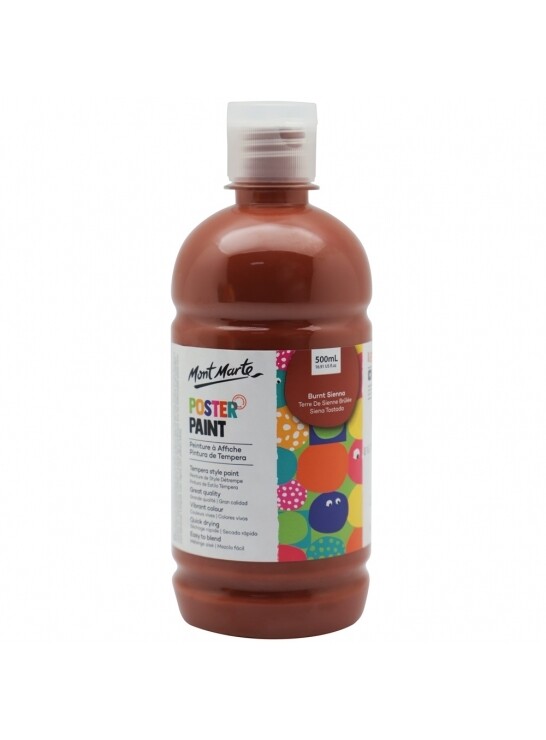 MM 500ML POSTER PAINT BURNT SIENA MPST0018