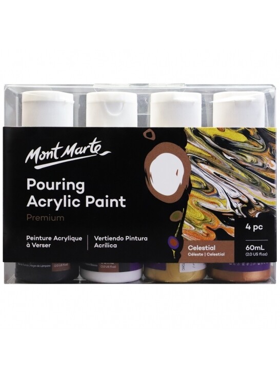 MM 4PCS 60ML ACRYLIC POURING CELESTIAL PMPP4206