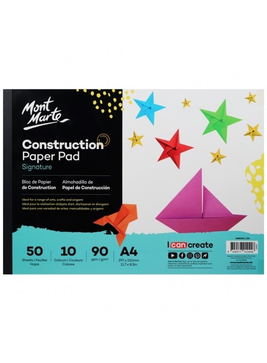 MM A4 KIDS CONSTRUCTION PAPER 50SHS MSB0037