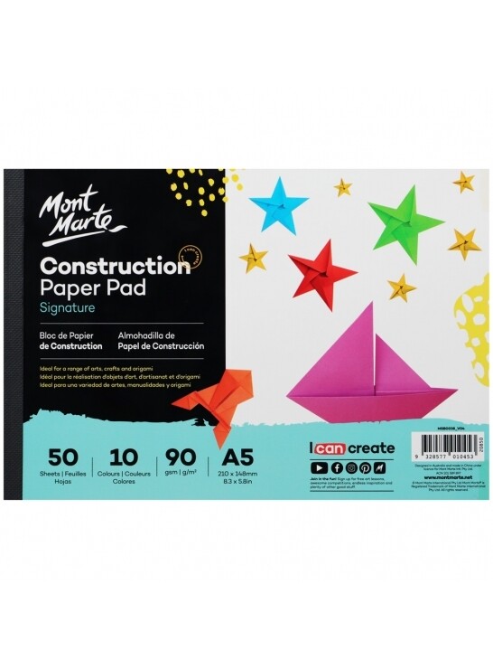 MM A5 KIDS CONSTRUCTION PAPER 50SHS MSB0038