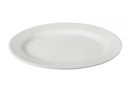 SUNNEX ORION WHITEWARE WIDE RIM OVAL PLATTER 39CM