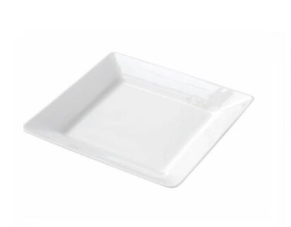 SUNNEX/ORION WHITEWARE SQUARE PLATE 20CM C88018
