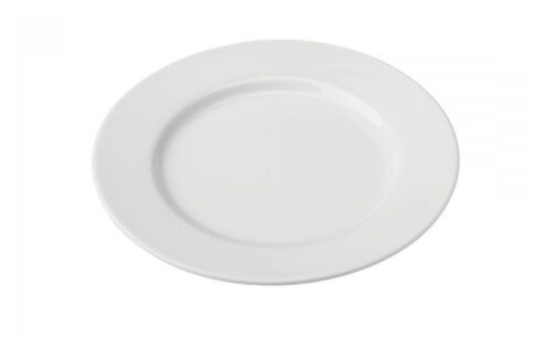 SUNNEX ORION WHITEWARE WIDE RIM PLATE 18CM