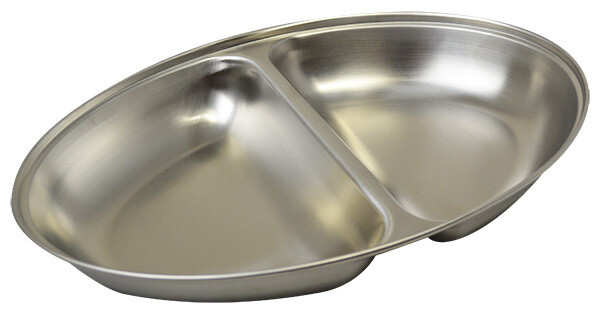 SUNNEX 12&quot; OVAL VEGETABLE DISH 2 DIVISON 11462 (30
