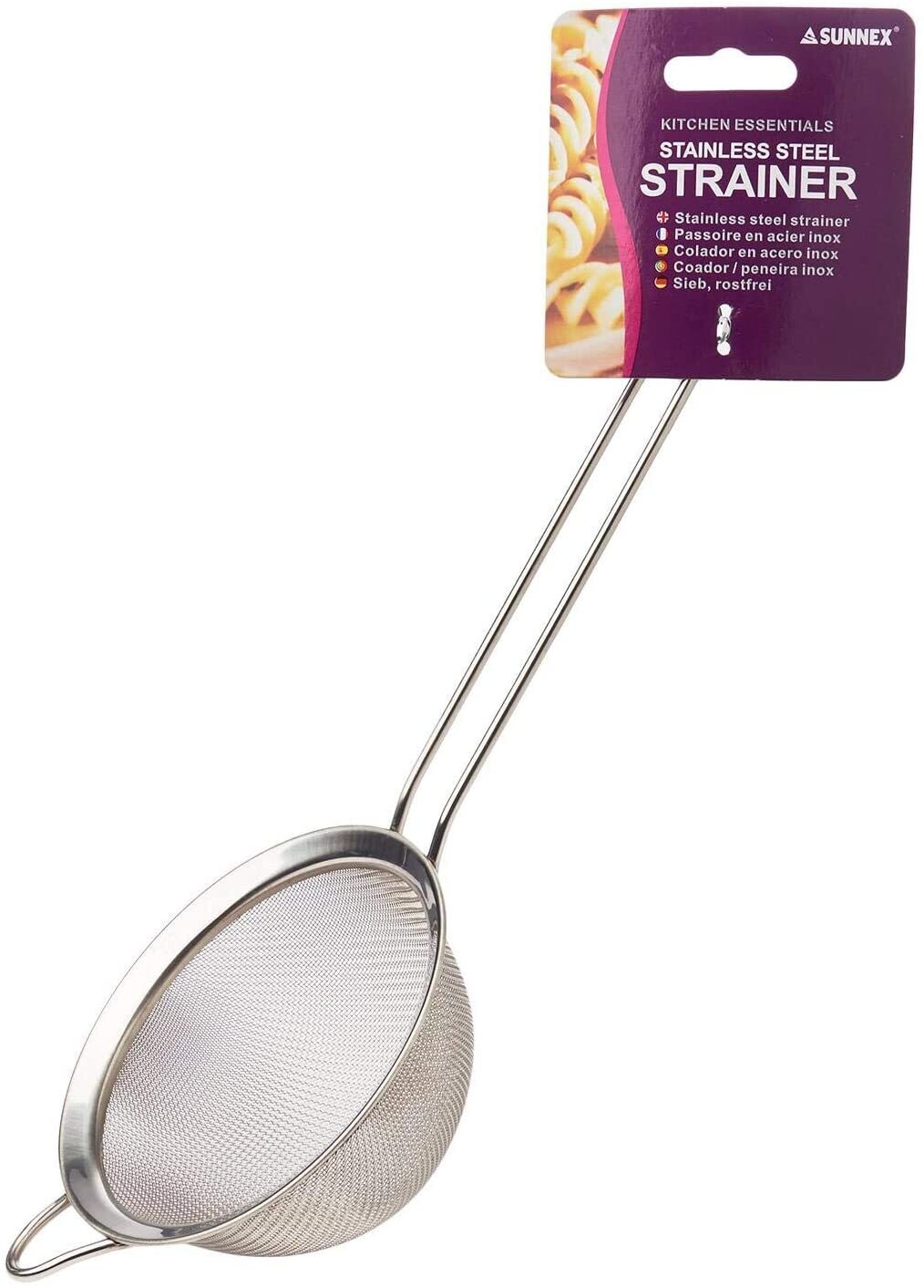 SUNNEX S/S 6&quot; STRAINER W/WIRE HDL 15.2CM M9300/6B