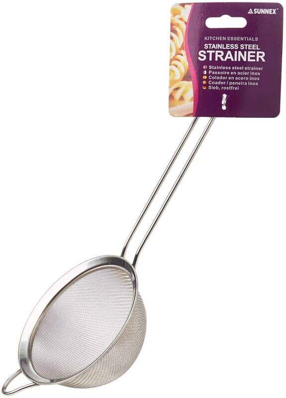 SUNNEX S/S 6&quot; STRAINER W/WIRE HDL 15.2CM M9300/6B