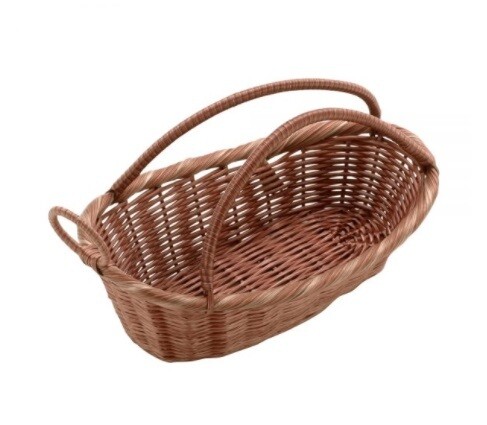 SUNNEX RATTAN BASKET WINE BOTTLE CRADDLE C03019V