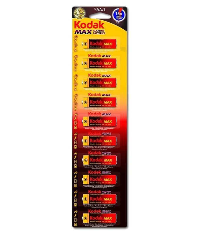 KODAK KAA-10 MAX XTRALIFE 1.5V BATTERY 30953505