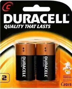 DURACELL C SIZE (1X2) ALKALINE BATTERY