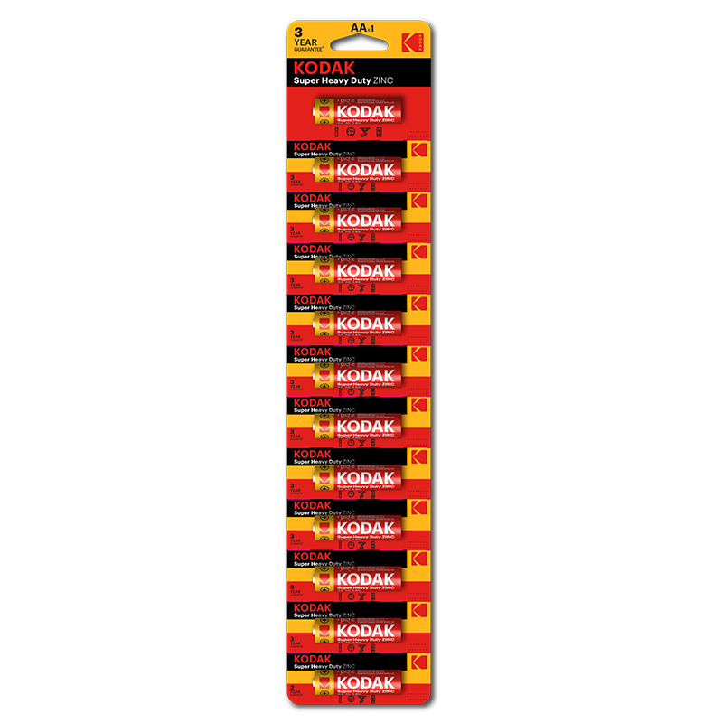 KODAK AA-12 SUPER HEAVY DUTY ZINC BATTERY 30424104