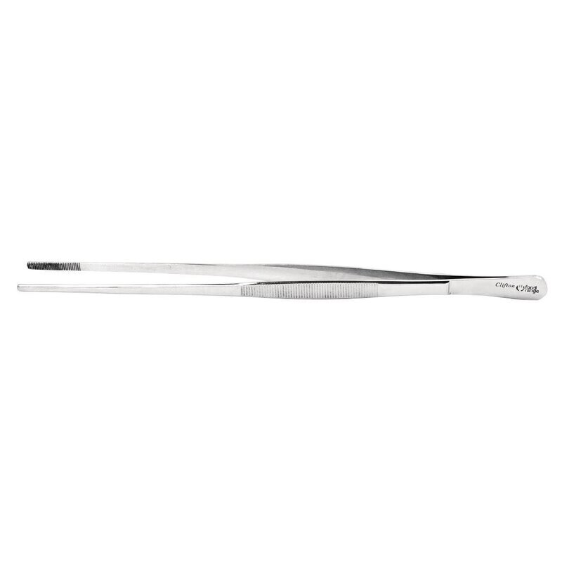NISBETS CC164 SS ROUND TIP TWEEZER 30CM