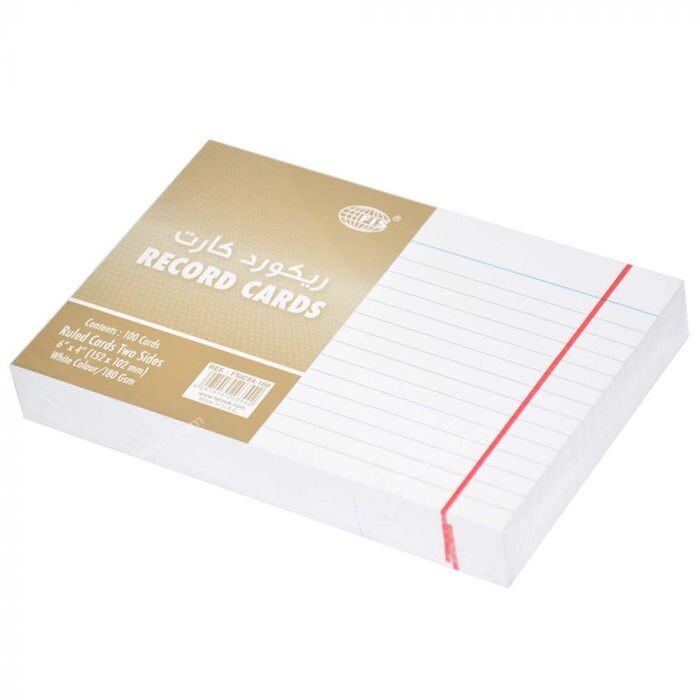 FIS RECORD/INDEX CARD 6X4&quot; 240GRM FSIC64