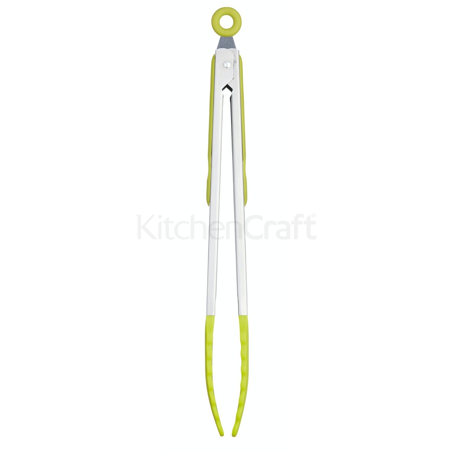 KC SS 30CM BR SILICON TONGS GREEN CWSSTONGSGRN