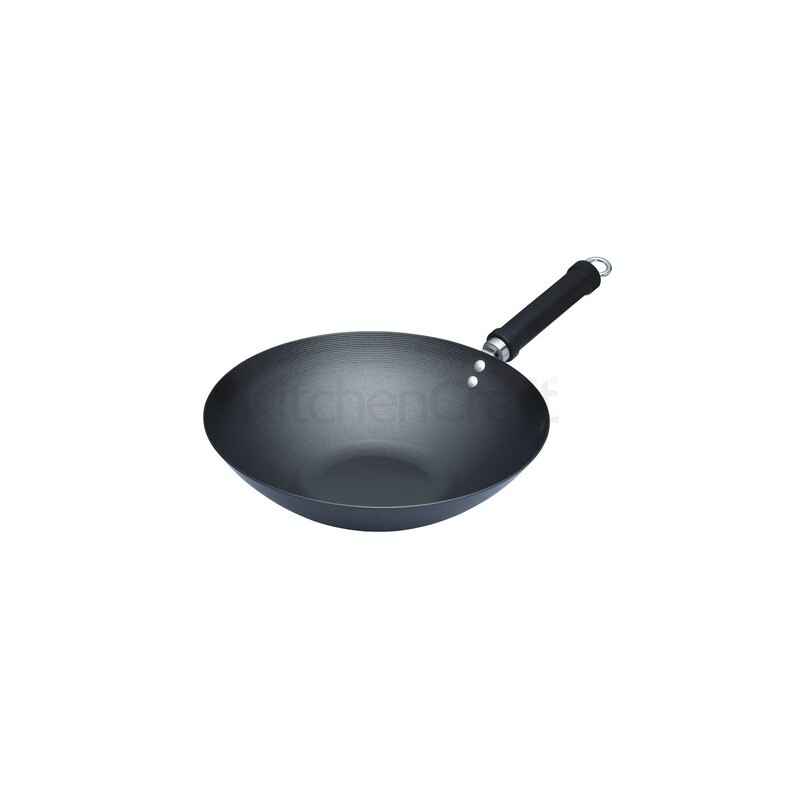 KC 30CM NON STICK WOK PAN CARBON STEEL KCOR3