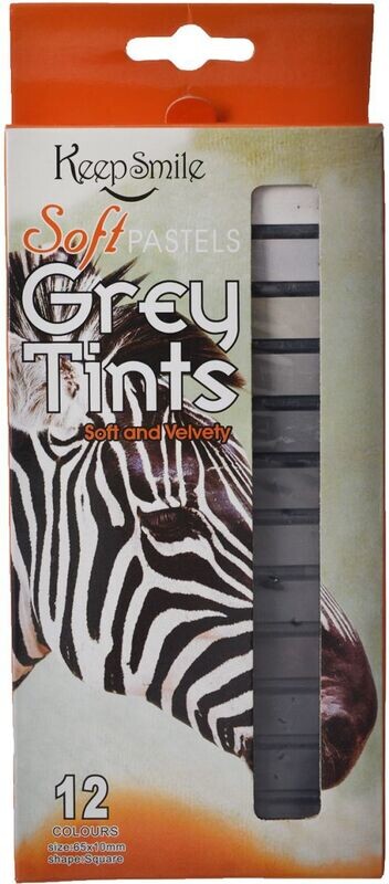 RSC KEEP SMILE 12 SQUARE SOFT GREY PASTEL P21-140