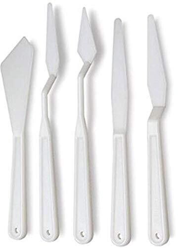 RSC 5PCS PLASTIC PALLETTE PAINTING KNIFE D18-72