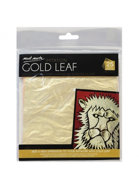 MM 14X14CM GOLD LEAF 25SHS MAXX0022