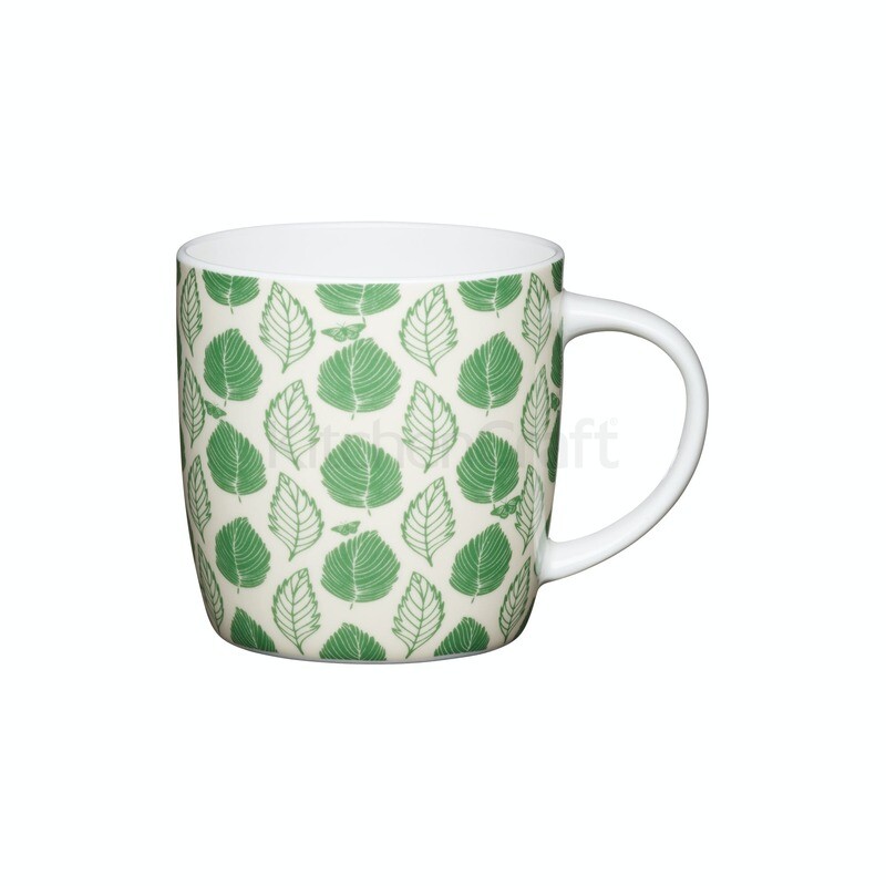 KC 425ML GREEN LEAF BARREL MUG KCMBAR135