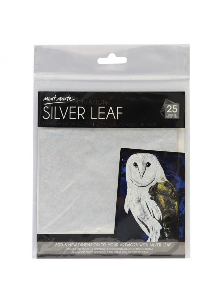 RSC/MM 14X14CM SILVER LEAF 25SHT MAXX0021 D19-124