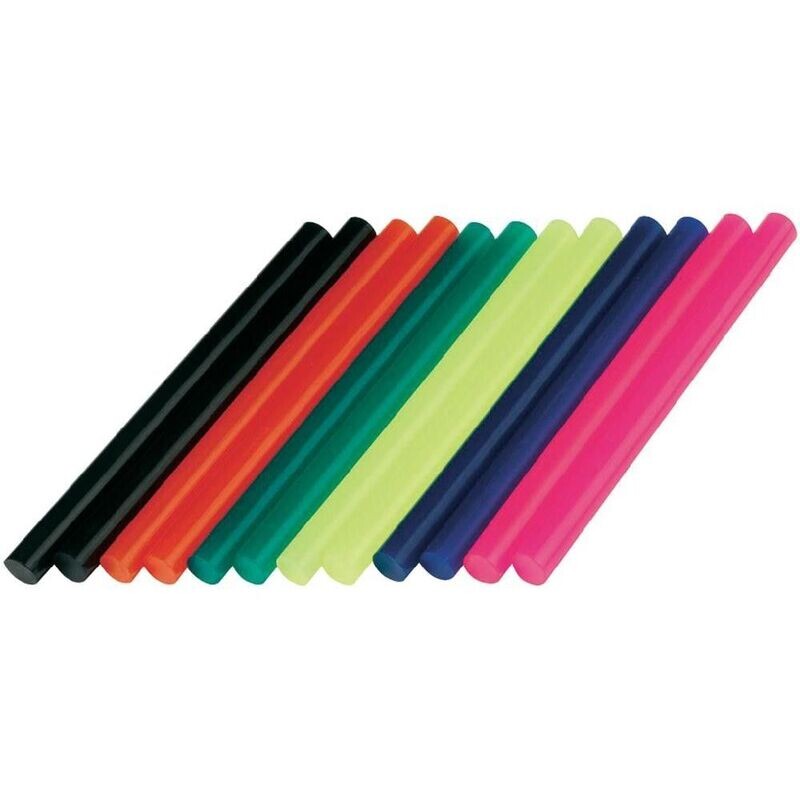 BOSCH 12PK 7MM COLOURED GLUE STICK