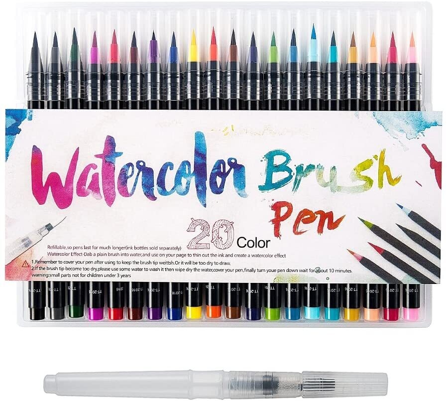 RSC 20PCS WATER COLOR BRUSH PEN P20-016A