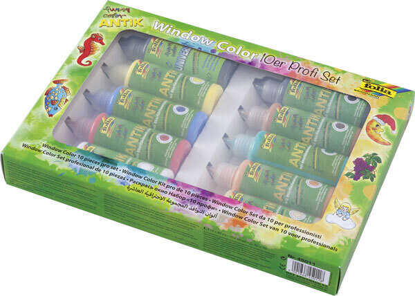 FOLIA ANTIK WINDOW COLOR PRO SET OF 10