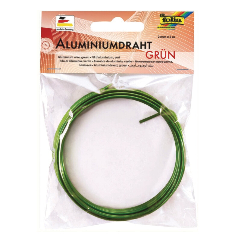 FOLIA ALU. WIRE 2MMX5M GREEN 79651