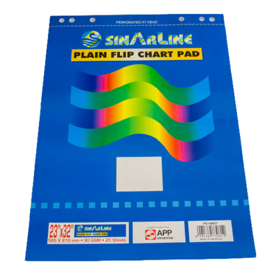 SINARLINE A1 FLIP CHART PAPER PLAIN 25SHS