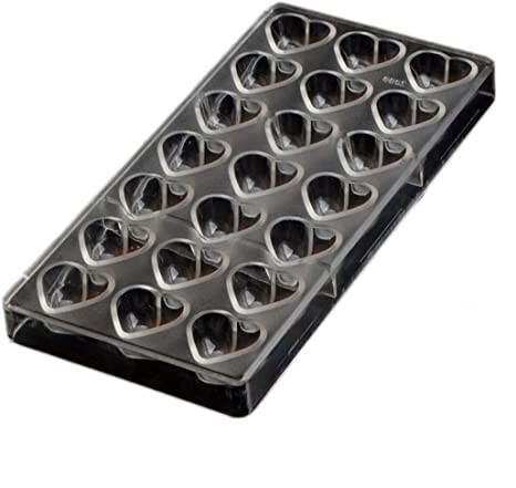 RSC 21 HOLE PC CHOCOLATE HEART MOULD P17-39C