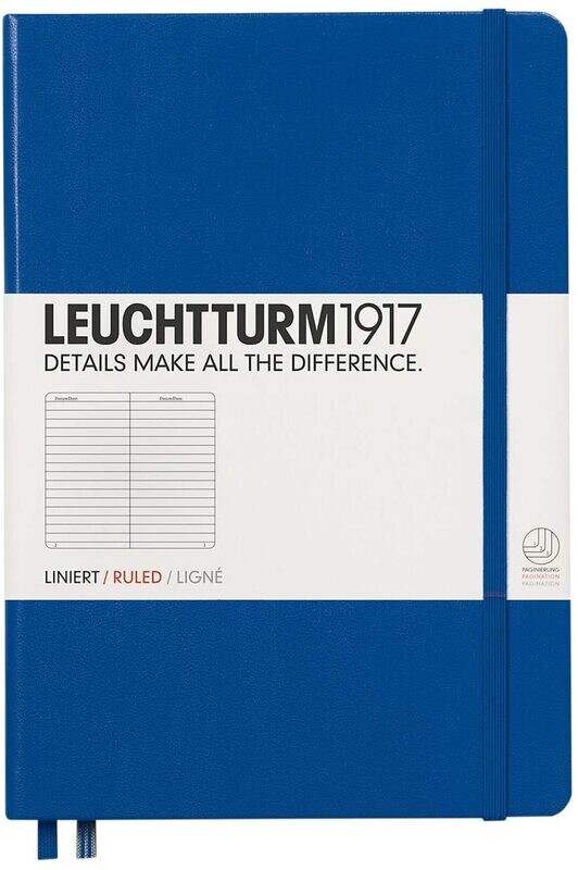 LEUCHTTURM A5 RULED NOTEBOOK - ROYAL BLUE