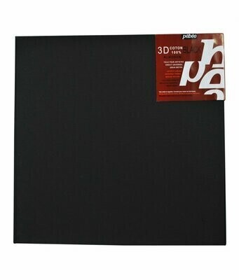 PEBEO 3D 80X80 BLACK COTTON CANVAS 782763