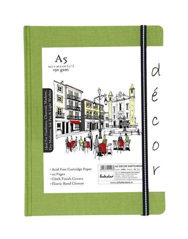 SCHOLAR A5 DECOR SKETCH PAD 150GSM 112PGS