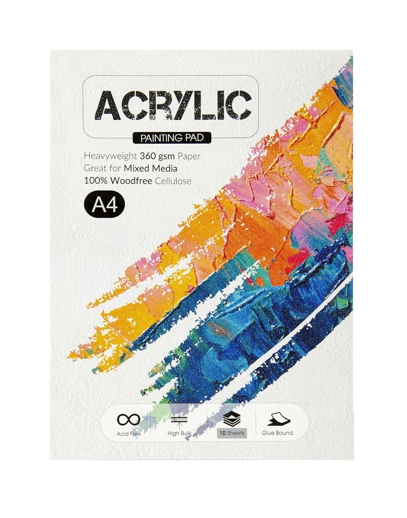 SCHOLAR A4 ACRYLIC PAINTING PAD 360GSM 10S