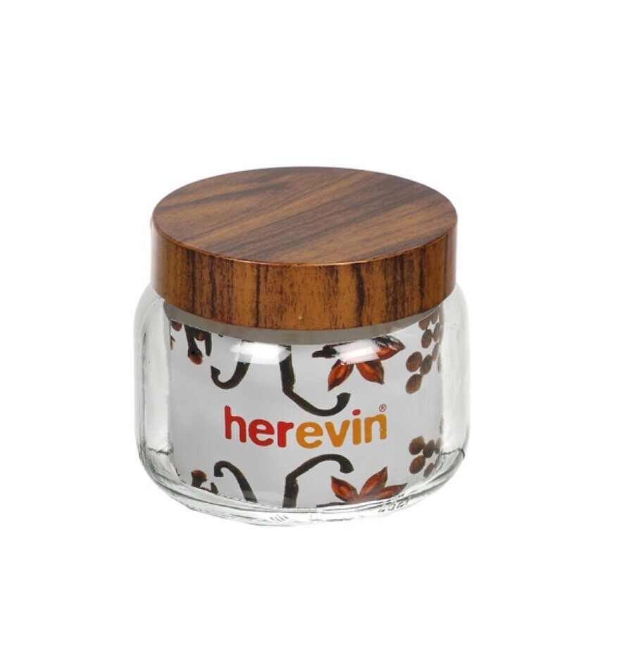 HEREVIN 425CC WOOD LID JAR 231357-000