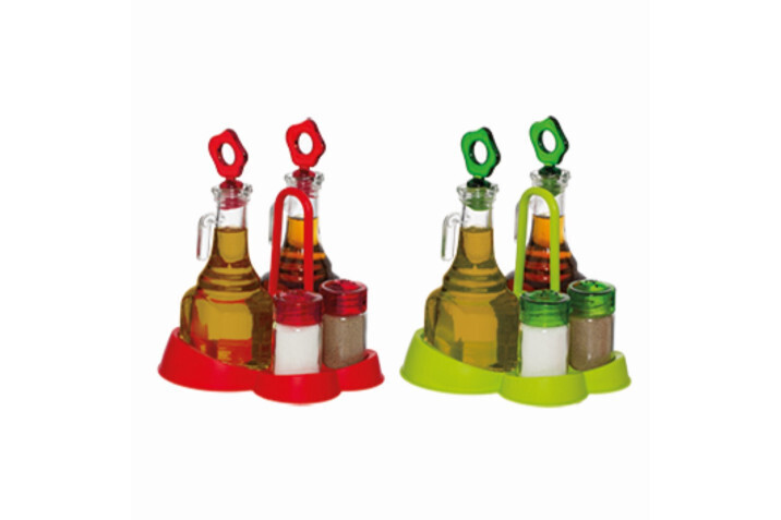 HEREVIN 4PCS OIL-VINEGAR-SALT SHAKER SET 152071-00