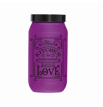 HEREVIN 1LIT CANISTER JAR-PURPLE 146377-124