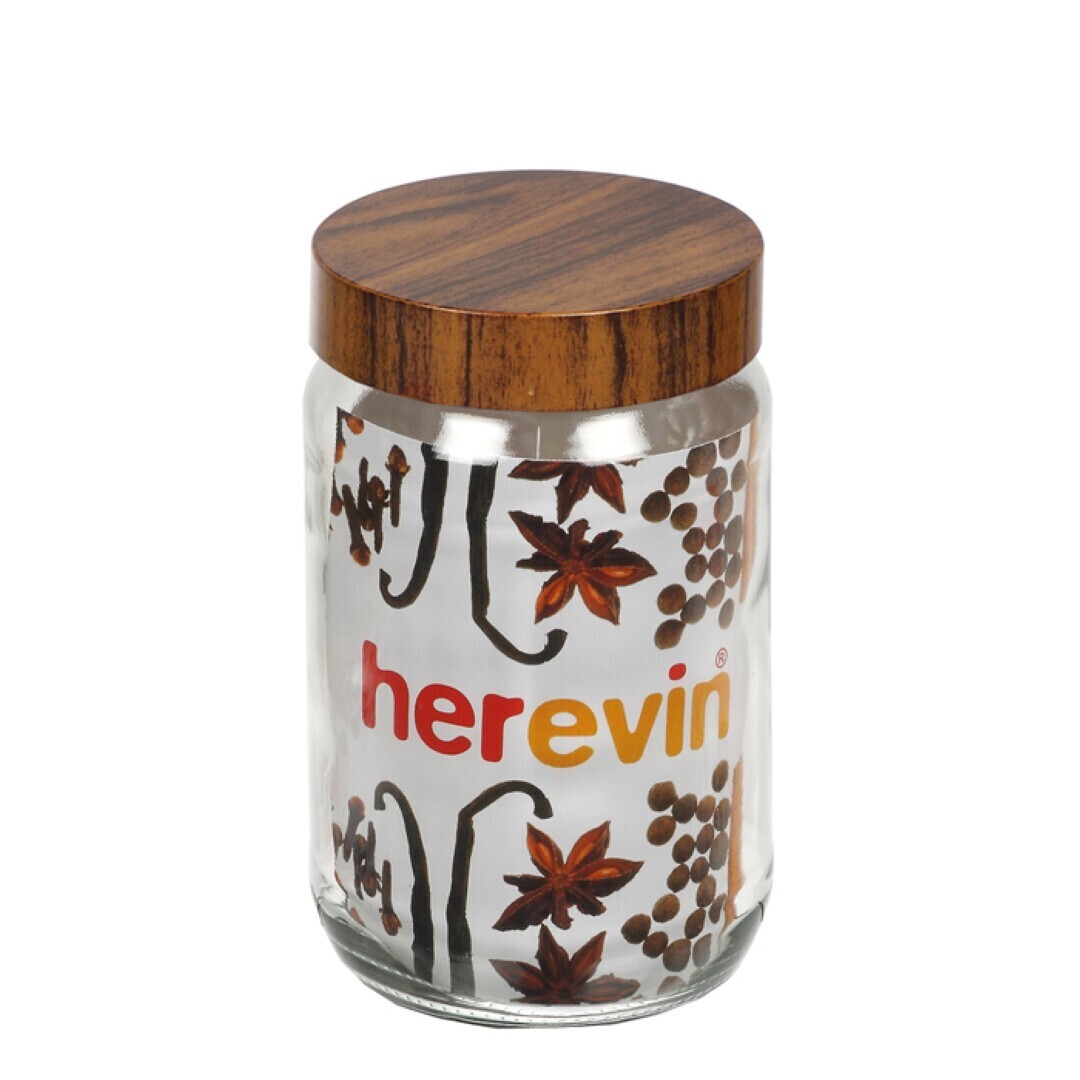 HEREVIN 660CC WOOD LID JAR 231367-000