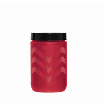 HEREVIN 0.66LIT CANISTER JAR-RED ZIGZAG 148367-126