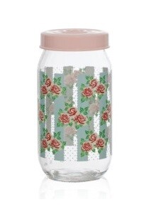 HEREVIN 1LIT FLOWER JAR-PASTEL PINK 171541-000
