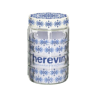 HEREVIN 1.35LIT EMBOSSED CANISTER-ETHNIC 144002-01