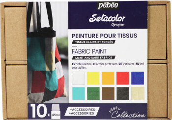 PEBEO 10X45ML SETA OPAQUE COLLECTION BOX SET
