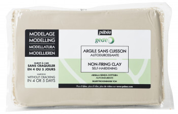 PEBEO 1.5KG AIR DRYING NATURAL CLAY ASSTD COLOR
